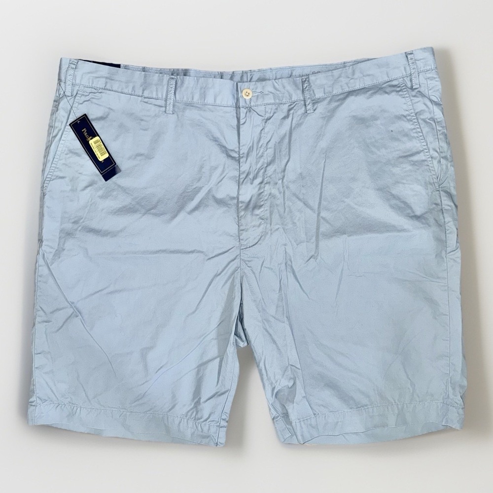 NWT Polo Ralph Lauren Light Blue Chino Shorts Men's 46B Big Tall Classic Preppy